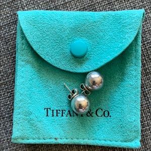 Tiffany Silver ball stud earrings